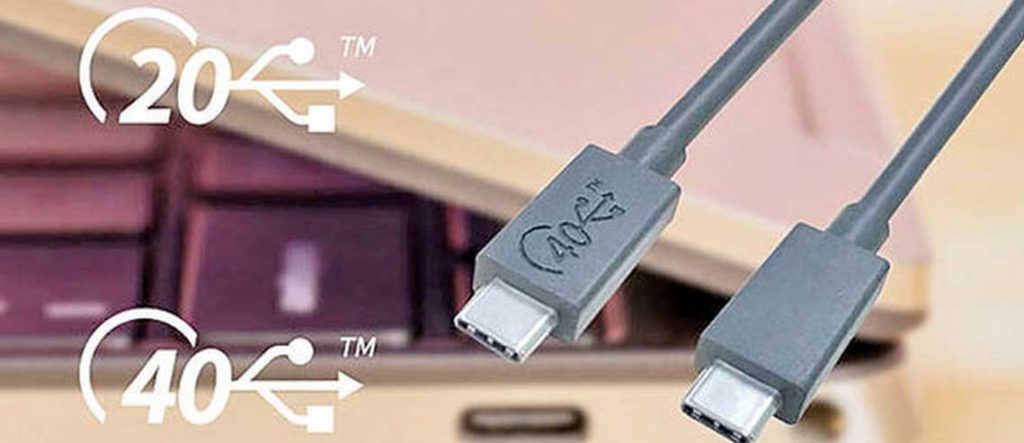 شکل - درگاه‌ یو اس بی USB۴