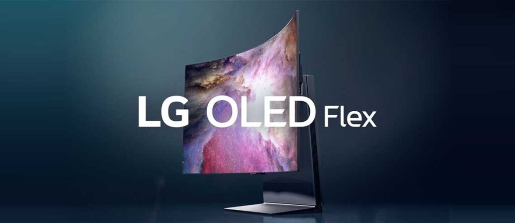 شکل- تلویزیون OLED خم‌شدنی